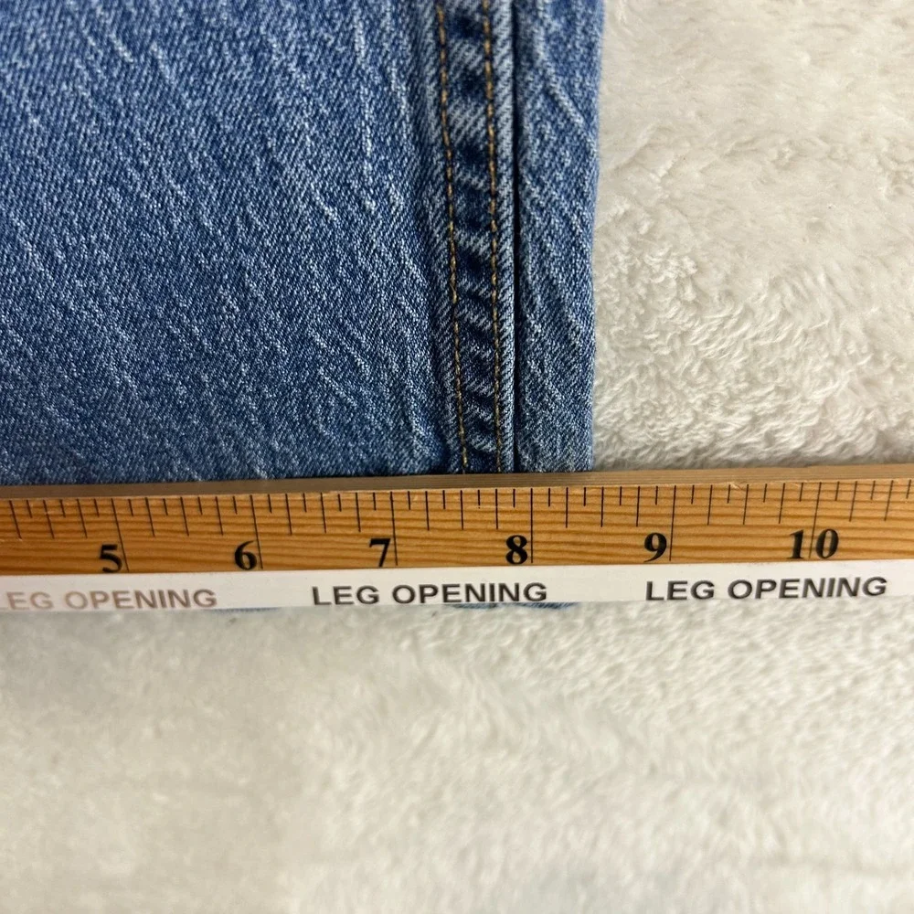 Levi's 527 Slim Bootcut Jeans Mens 33x30 Blue Whiskered Denim Mid Rise 5-Pocket